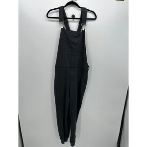 The Great Fantastic Charcoal Heather Fleece Jogger Overalls Womens Medium TGF001